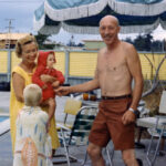 Phyllis and Guy Smith at the pool